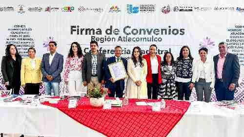 Firma CODHEM convenios de colaboración con 15 ayuntamientos del norte del Edomex